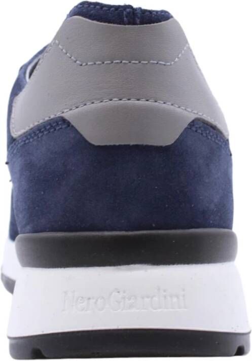 Nerogiardini Stijlvolle Justice Sneakers voor Mannen Blue Heren