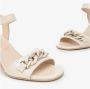 Nerogiardini Leren Hoge Hakken Schoenen voor Vrouwen Beige Dames - Thumbnail 17