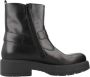 Nerogiardini Leren enkellaarsjes met logogespen Black Dames - Thumbnail 10