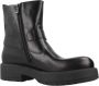 Nerogiardini Leren enkellaarsjes met logogespen Black Dames - Thumbnail 11