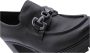 Nerogiardini Zwarte leren loafers met metalen klem Black Dames - Thumbnail 9