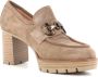 Nerogiardini Leren Hoge Hakken voor Vrouwen Brown Dames - Thumbnail 3