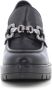 Nerogiardini Zwarte leren loafers met metalen klem Black Dames - Thumbnail 5