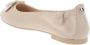 Nerogiardini Klassieke Leren Ballerina Schoenen Beige Dames - Thumbnail 6