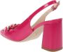 Nerogiardini Fuchsia Patent Slingback Sandalen Pink Dames - Thumbnail 13