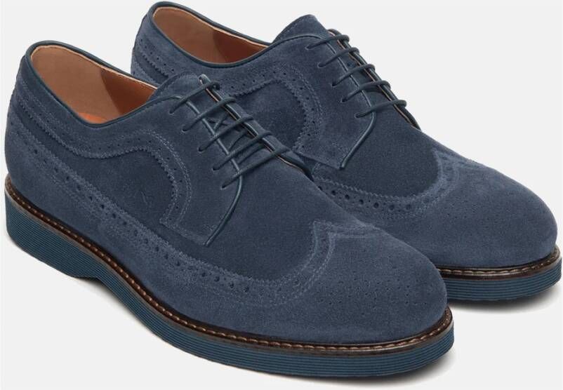 Nerogiardini Laced Shoes Blue Heren
