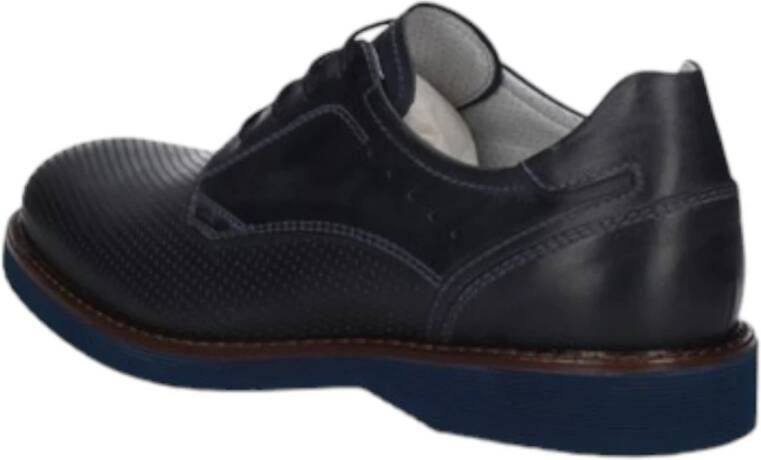 Nerogiardini Heren Leren Oxford Schoenen Blue Heren