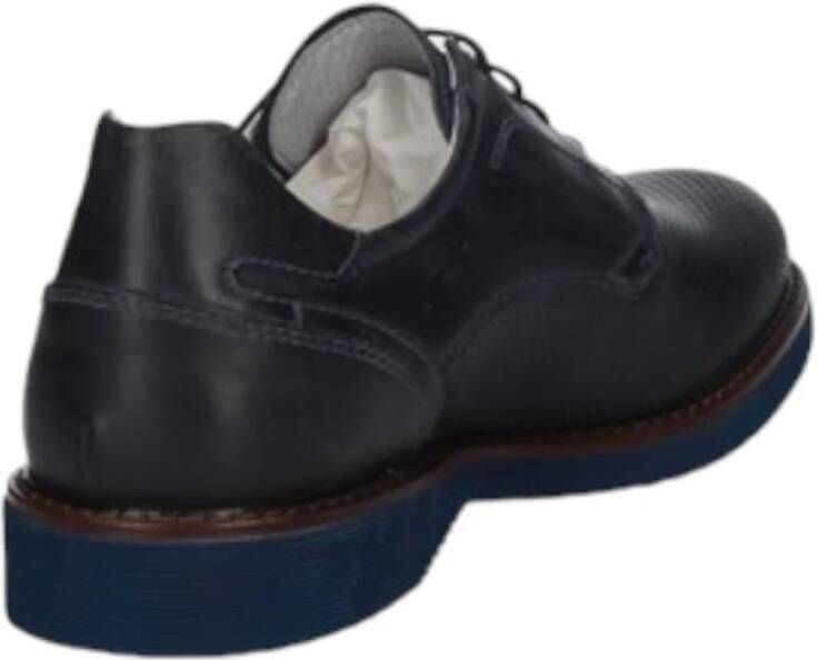 Nerogiardini Heren Leren Oxford Schoenen Blue Heren