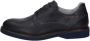 Nerogiardini Heren Leren Oxford Schoenen Blue Heren - Thumbnail 5