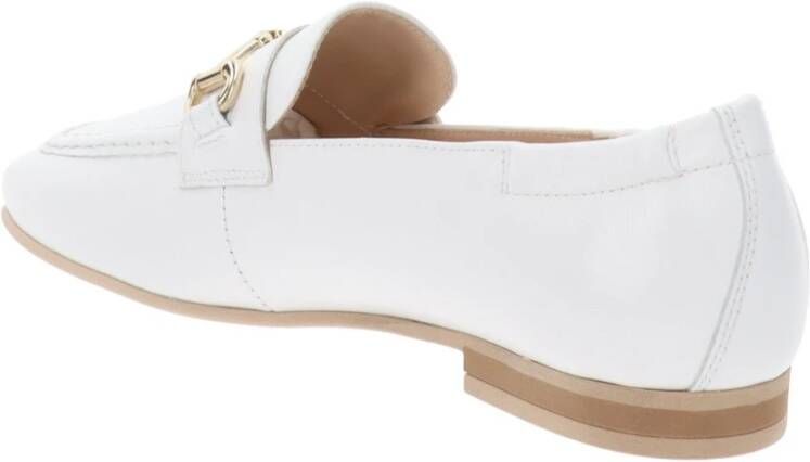 Nerogiardini Leren Ballerinas Elegant Veelzijdig White Dames