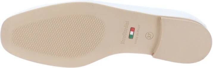Nerogiardini Leren Ballerinas Elegant Veelzijdig White Dames