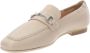 Nerogiardini Leren Dames Ballerina Schoenen Beige Dames - Thumbnail 5