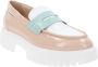Nerogiardini Elegante Leren Mocassins voor Vrouwen Beige Dames - Thumbnail 9