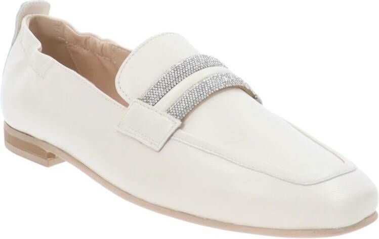 Nerogiardini Leren Dames Mocassins White Dames