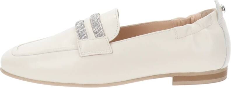 Nerogiardini Leren Dames Mocassins White Dames