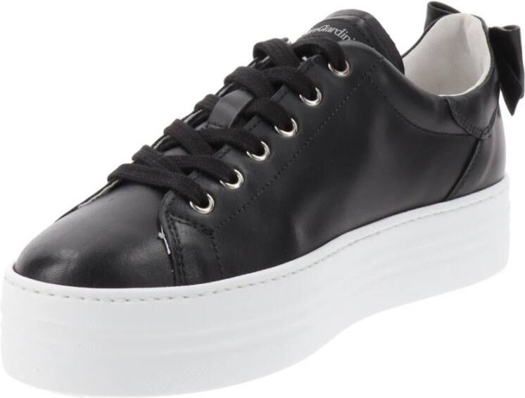 Nerogiardini Leren Dames Sneakers met Vetersluiting Black Dames