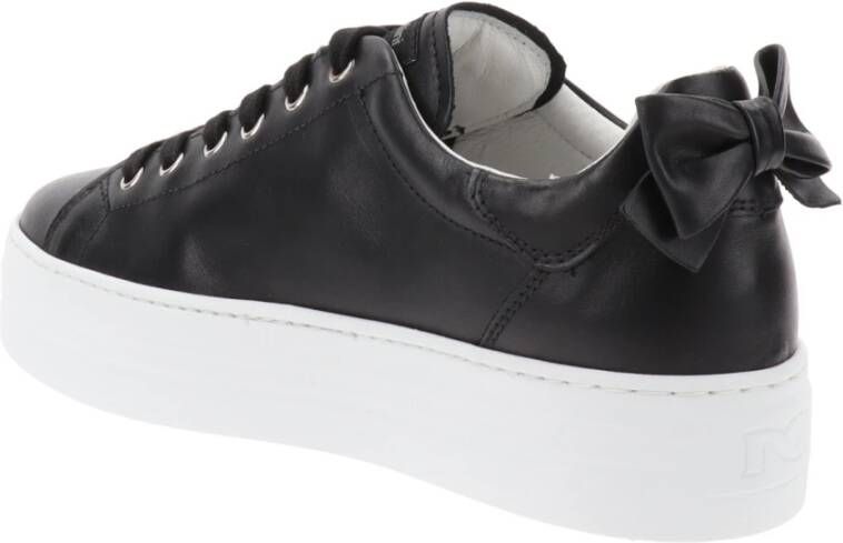 Nerogiardini Leren Dames Sneakers met Vetersluiting Black Dames