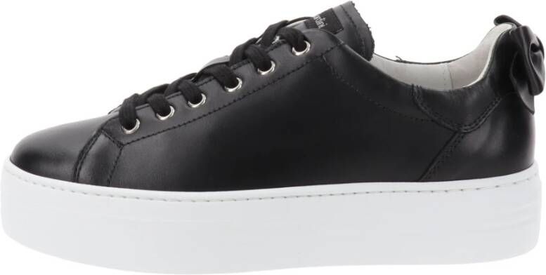 Nerogiardini Leren Dames Sneakers met Vetersluiting Black Dames