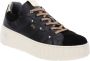 Nerogiardini Stijlvolle vetersneakers met gouden accenten Black Dames - Thumbnail 7