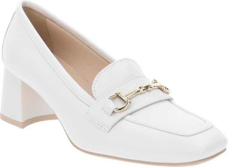 Nerogiardini Leren Dameshakken Slip-On Sluiting White Dames