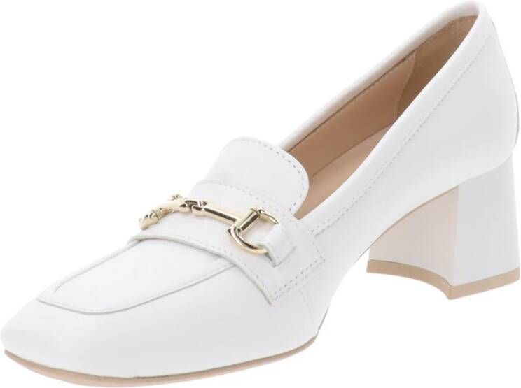 Nerogiardini Leren Dameshakken Slip-On Sluiting White Dames