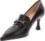 Nerogiardini Italiaanse Leren Hoge Hakken Black Dames - Thumbnail 4