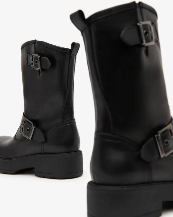 Nerogiardini Leren Enkelboots met Gesp