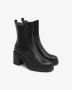 Nerogiardini Leren enkellaarsjes met elastische lussen Black Dames - Thumbnail 9