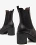 Nerogiardini Leren enkellaarsjes met elastische lussen Black Dames - Thumbnail 11