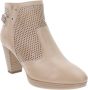 Nerogiardini Leren Enkellaarsjes met Ritssluiting voor Dames Beige Dames - Thumbnail 8
