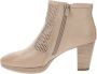 Nerogiardini Leren Enkellaarsjes met Ritssluiting voor Dames Beige Dames - Thumbnail 11