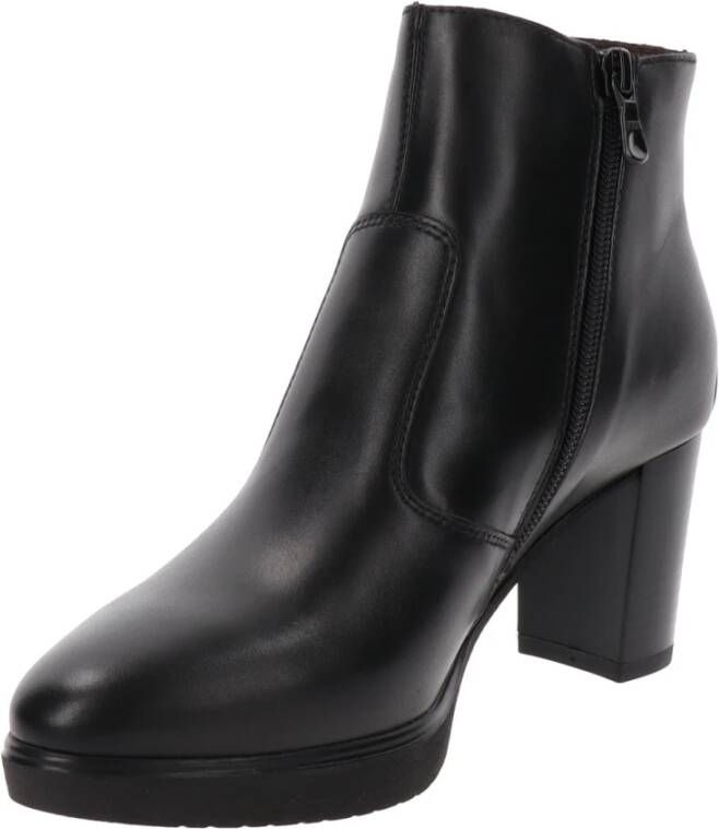 Nerogiardini Leren Enkellaarsjes Black Dames
