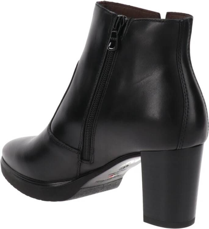 Nerogiardini Leren Enkellaarsjes Black Dames