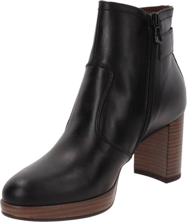 Nerogiardini Leren Enkellaarzen Stijlvol Must-Have Black Dames