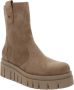 Nerogiardini Platform Dames Enkellaarzen Zwart Beige Dames - Thumbnail 15