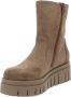 Nerogiardini Platform Dames Enkellaarzen Zwart Beige Dames - Thumbnail 17