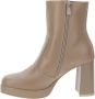 Nerogiardini Leren Enkellaarzen voor Vrouwen Beige Dames - Thumbnail 5