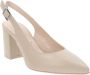 Nerogiardini Leren gesp hoge hakken Beige Dames - Thumbnail 3