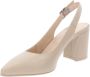 Nerogiardini Leren gesp hoge hakken Beige Dames - Thumbnail 5