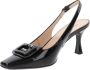 Nerogiardini Zwarte Slingback Sandalen Black Dames - Thumbnail 9
