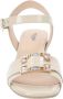 Nerogiardini Leren Gesp Sandalen Beige Dames - Thumbnail 3