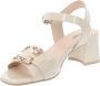 Nerogiardini Leren Gesp Sandalen Beige Dames - Thumbnail 4