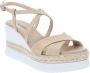 Nerogiardini Leren Gesp Sandalen Beige Dames - Thumbnail 2