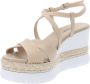 Nerogiardini Leren Gesp Sandalen Beige Dames - Thumbnail 4