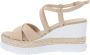 Nerogiardini Leren Gesp Sandalen Beige Dames - Thumbnail 5