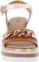 Nero Giardini 410530 Sandalen Met Sleehak Dames Cognac - Thumbnail 13