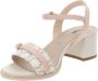 Nerogiardini Beige Sandaal met Strass Gesp Beige Dames - Thumbnail 4