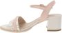 Nerogiardini Beige Sandaal met Strass Gesp Beige Dames - Thumbnail 5