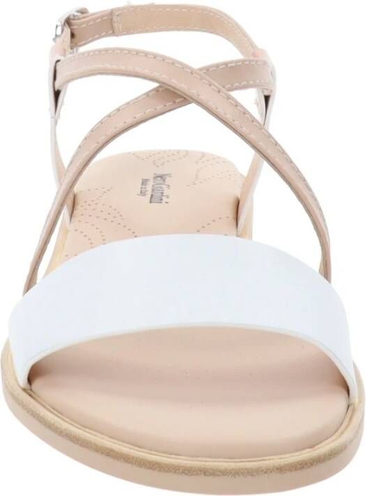 Nerogiardini Leren Gesp Sandalen White Dames