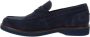 Nerogiardini Leren Heren Loafers Slip-On Stijl Blue Heren - Thumbnail 12